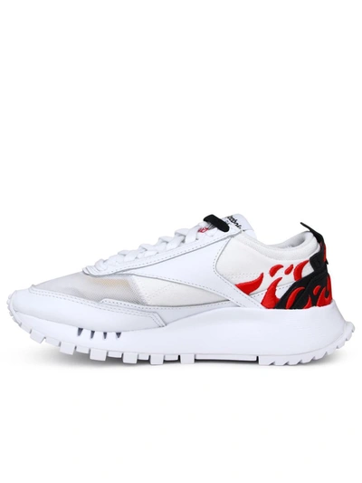 Shop Vision Of Super White Leather Blend Sneakers