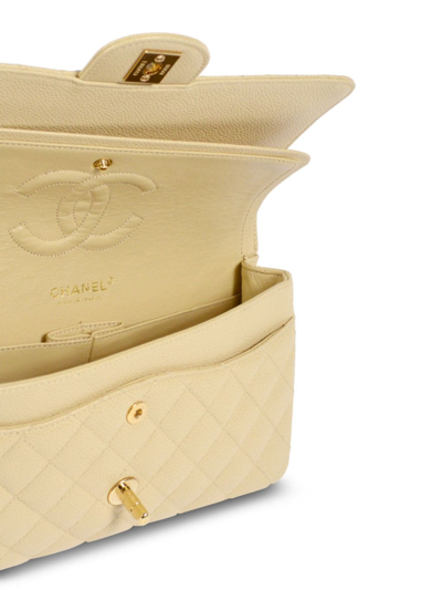 Pre-owned Chanel 2005 Medium Double Flap Shoulder Bag In Neutrals