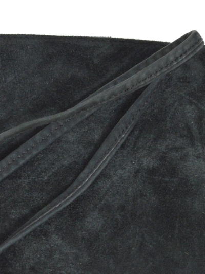 Pre-owned Hermes 1989  Sac A Malice Velvet Shoulder Bag In Black