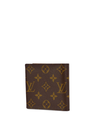 Pre-owned Louis Vuitton 2008 Portefeuille Marco Wallet In Brown