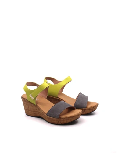 Shop Naot Women's Summer Sandal In Smoke Grey/soft Lime In Multi