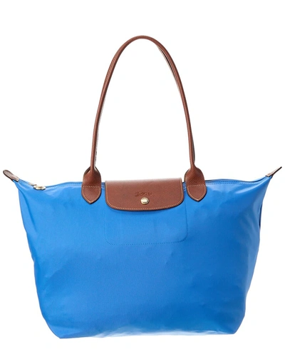 Shop Longchamp Le Pliage Original Nylon Bag In Blue