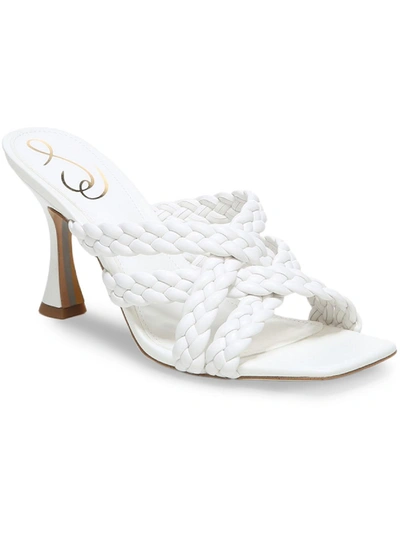 Shop Sam Edelman Marjorie Womens Strappy Square Toe Heels In White
