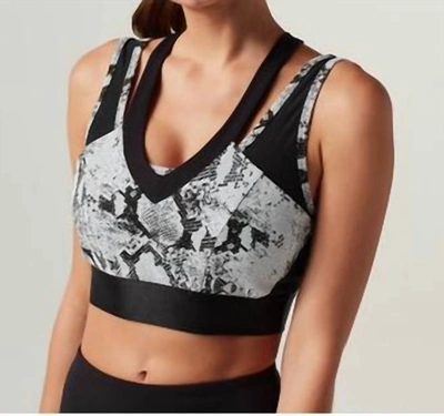 Blanc Noir Counterpoint Bra In Black/white In Multi