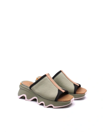 Shop Sorel Women's Kinetic Impact Slide High Sandal In Safari/dreamy In Multi