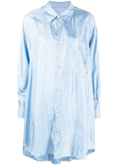 Shop Mm6 Maison Margiela Midi Dress Clothing In Blue
