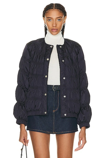 Shop Chloé Jacket In Abyss Blue