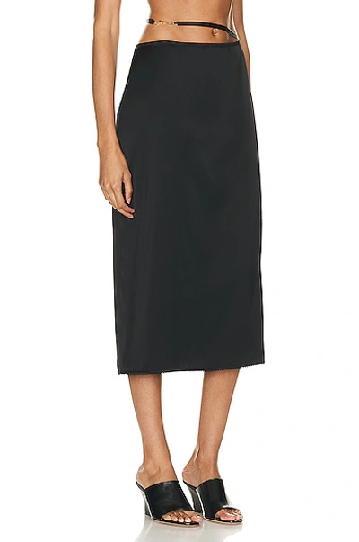 Shop Jacquemus La Jupe Notte Skirt In Black