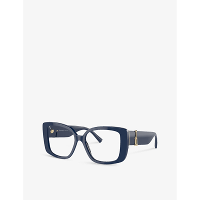 Shop Tiffany & Co Tf2235 Square-frame Acetate Sunglasses In Blue