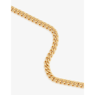 Shop Tom Wood Curb 18ct Yellow-gold Plated Sterling-silver Necklace