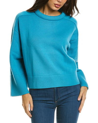 Shop A.l.c . Quinn Wool & Cashmere-blend Sweater In Blue