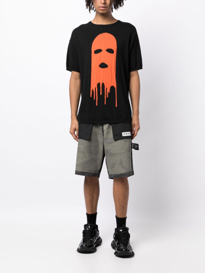 Mostly Heard Rarely Seen Graphic-print Crew-neck T-shirt In Black