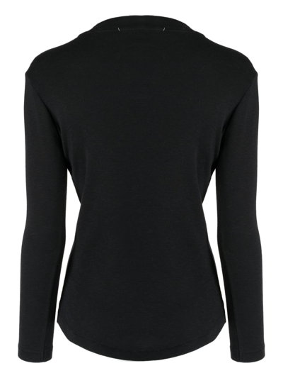 Shop Ymc You Must Create Round-neck Long-sleeve T-shirt In Black
