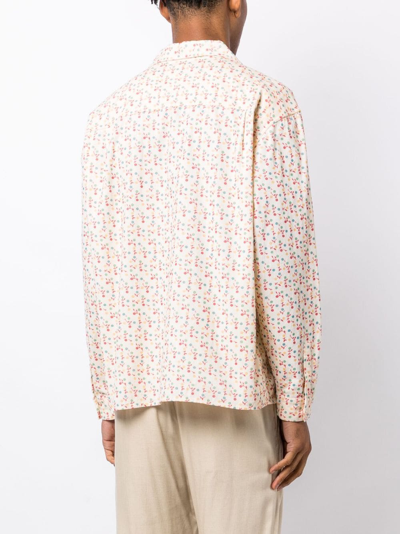 YMC YOU MUST CREATE WRAY PRINTED COTTON SHIRT 