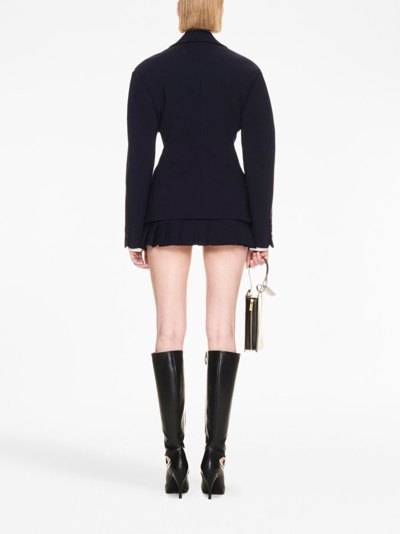 Off-white Single-breasted Structured Blazer In Blue