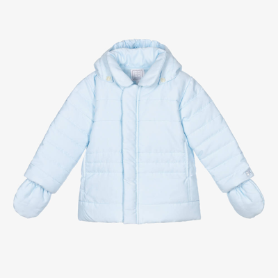 Shop Emile Et Rose Pale Blue Padded Baby Jacket