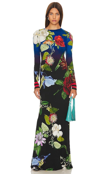 Shop Alice And Olivia Delora Maxi Dress In Lunch Date