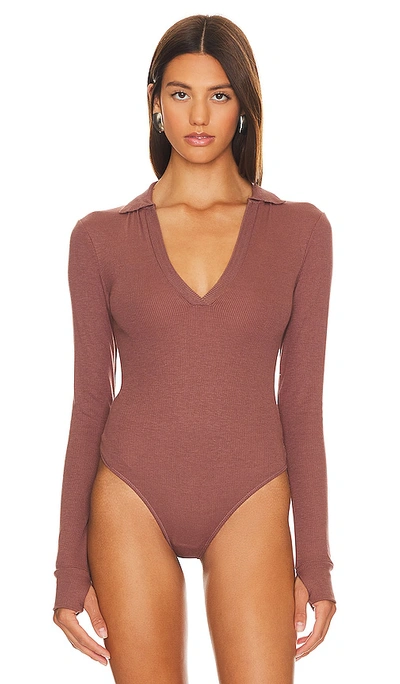 Shop Free People X Intimately Fp Do It Right Bodysuit In Hickory