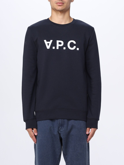 Shop A.p.c. Sweatshirt  Men Color Blue