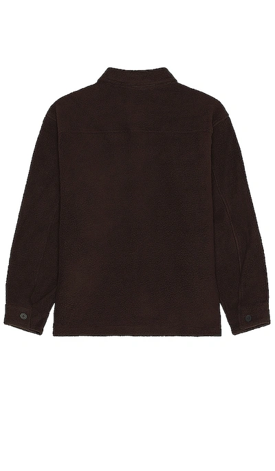 Shop Obey Thompson Shirt Jacket In Java Brown