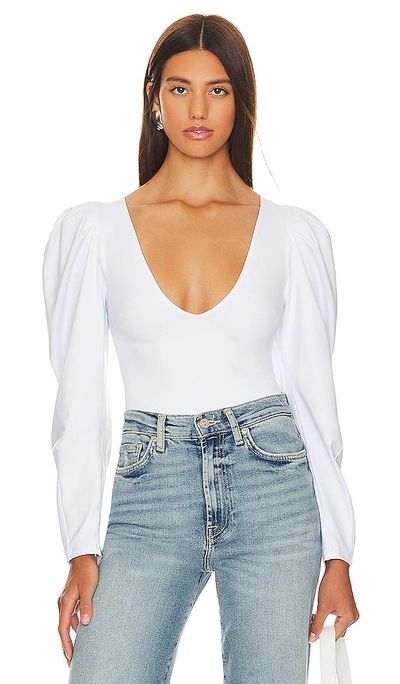 Free People X Intimately Fp Va Va Voop Bodysuit In White
