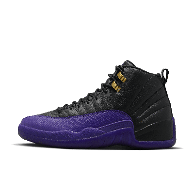 Shop Jordan Men's Air  12 Retro Shoes In Black