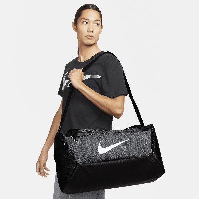 Shop Nike Unisex Brasilia Training Duffel Bag (small, 41l) In Grey