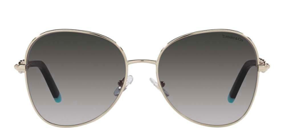 Shop Tiffany & Co . Oversized Frame Sunglasses In Gold