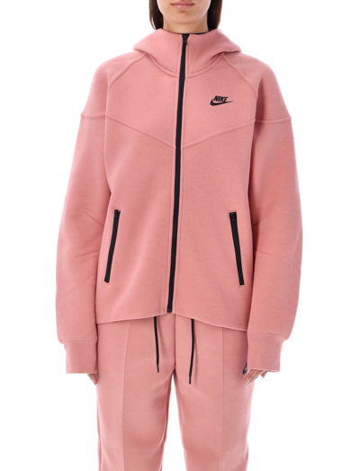 Shop Nike Sportswear Tech Fleece Windrunner Full In Pink