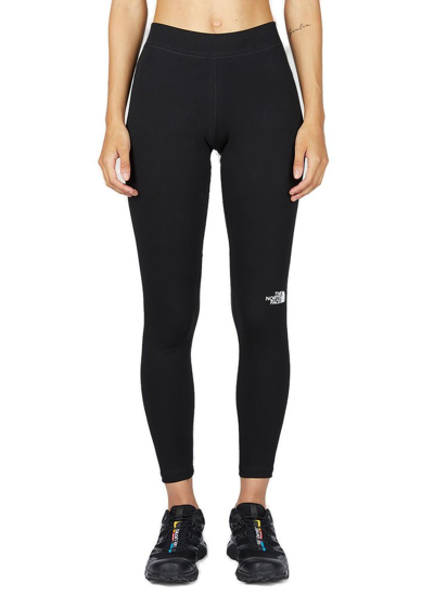 Shop The North Face Logo Printed Stretched Leggings In Black