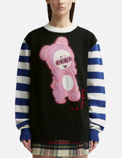 Shop Charles Jeffrey Loverboy Cute Gromlin Sweater In Black