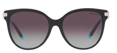 Shop Tiffany & Co . Square Framed Sunglasses In Black