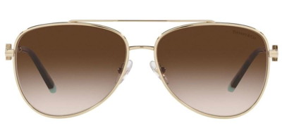 Shop Tiffany & Co . Aviator Frame Sunglasses In Gold
