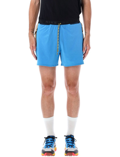 Shop Nike Trail Second Sunrise Panelled Running Shorts In Multi