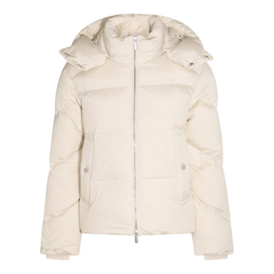 Shop Woolrich Zip Up Hooded Coat In White