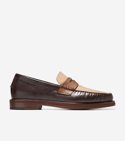 Shop Cole Haan American Classics Pinch Penny Loafer In Dark Chocolate-oat-mesquite