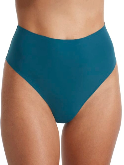 Shop B.tempt'd By Wacoal B.bare High-waist Thong In Blue Coral