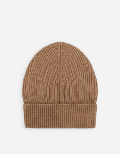 Shop Dolce & Gabbana Wool And Cashmere Hat In Brown