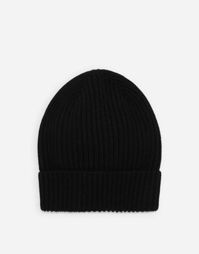 Shop Dolce & Gabbana Wool And Cashmere Hat In Black