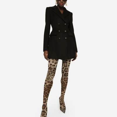 Dolce & Gabbana Wool And Cashmere Turlington Jacket In Black