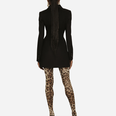 Dolce & Gabbana Wool And Cashmere Turlington Jacket In Black