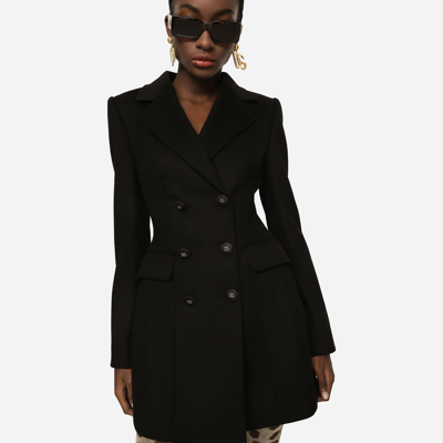 Dolce & Gabbana Wool And Cashmere Turlington Jacket In Black