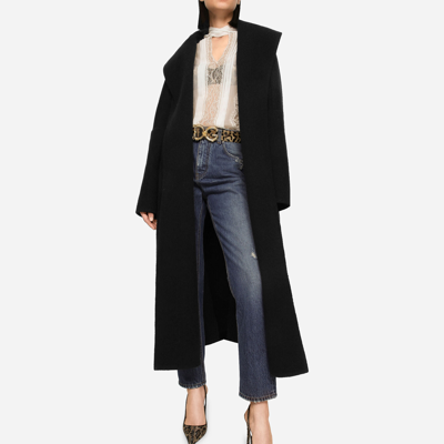 Dolce & Gabbana Logo-plaque Straight-leg Jeans In Multicolor