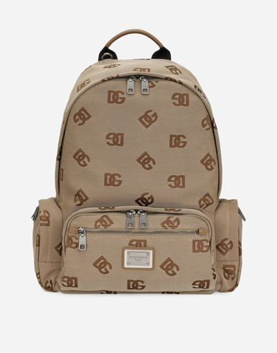 Shop Dolce & Gabbana Cordura Backpack In Brown