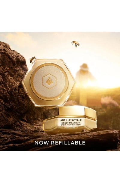 Shop Guerlain Abeille Royale Honey Treatment Refillable Day Cream With Hyaluronic Acid In Bottle