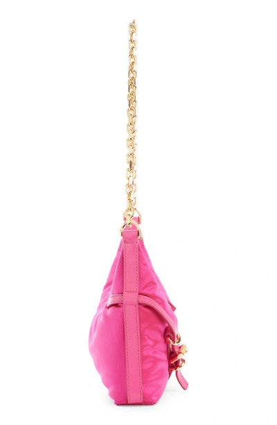 Shop Givenchy Voyou Party Nylon Shoulder Bag In Neon Pink