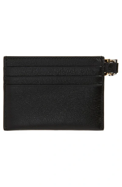 Shop Givenchy Voyou Leather Card Case In Black