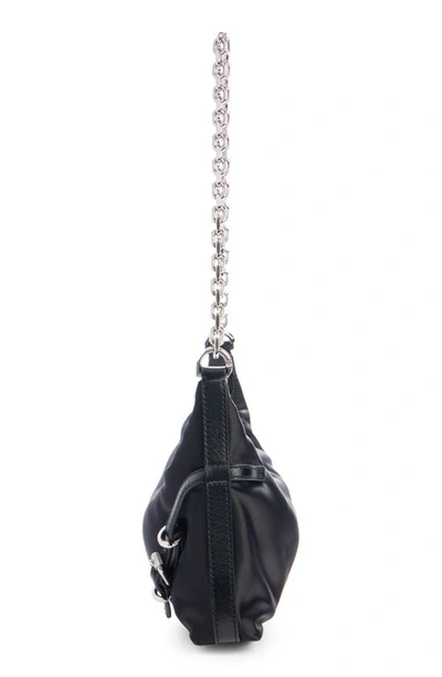 Shop Givenchy Voyou Party Nylon Shoulder Bag In Black