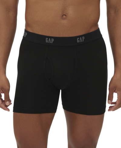 Shop Gap Men's 3-pk. Cotton Stretch Boxer Briefs In Black