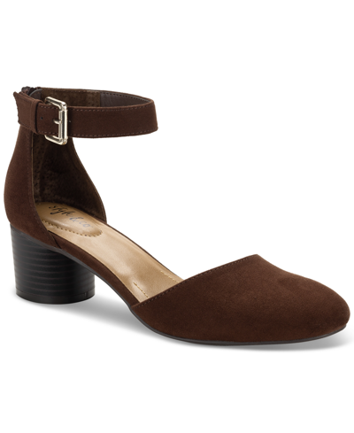 Shop Style & Co Women's Alinaa Two-piece Dress Shoes, Created For Macy's In Mocha